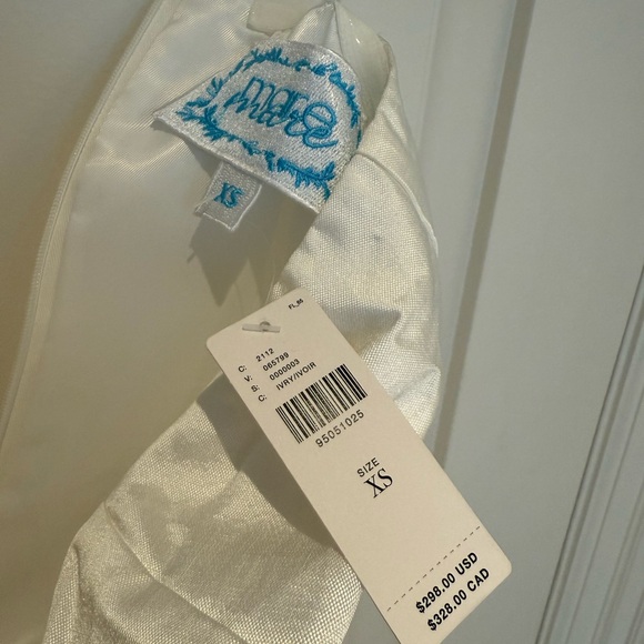 Elegant White Strapless Dress Anthropologie - Picture 6 of 12